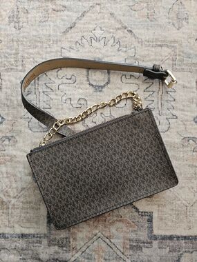 Michael Kors Belt Bag With Gold Chain